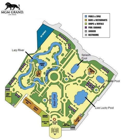 mgm grand pool map.